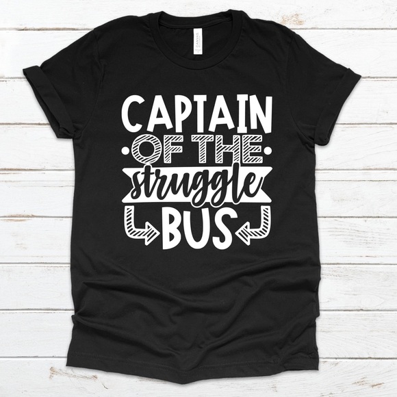 NWT Captain of the Struggle Bus Graphic Tee Shirt - Picture 1 of 4